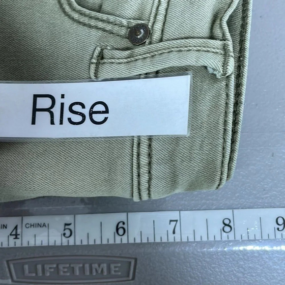 Free People Jeans Skinny Faded Denim Green Size 26 - Picture 12 of 13